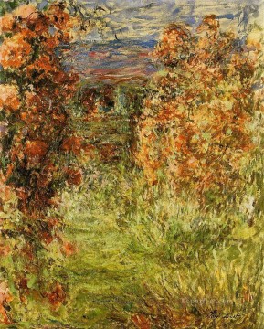 La casa entre las rosas Claude Monet Impresionismo Flores Pinturas al óleo